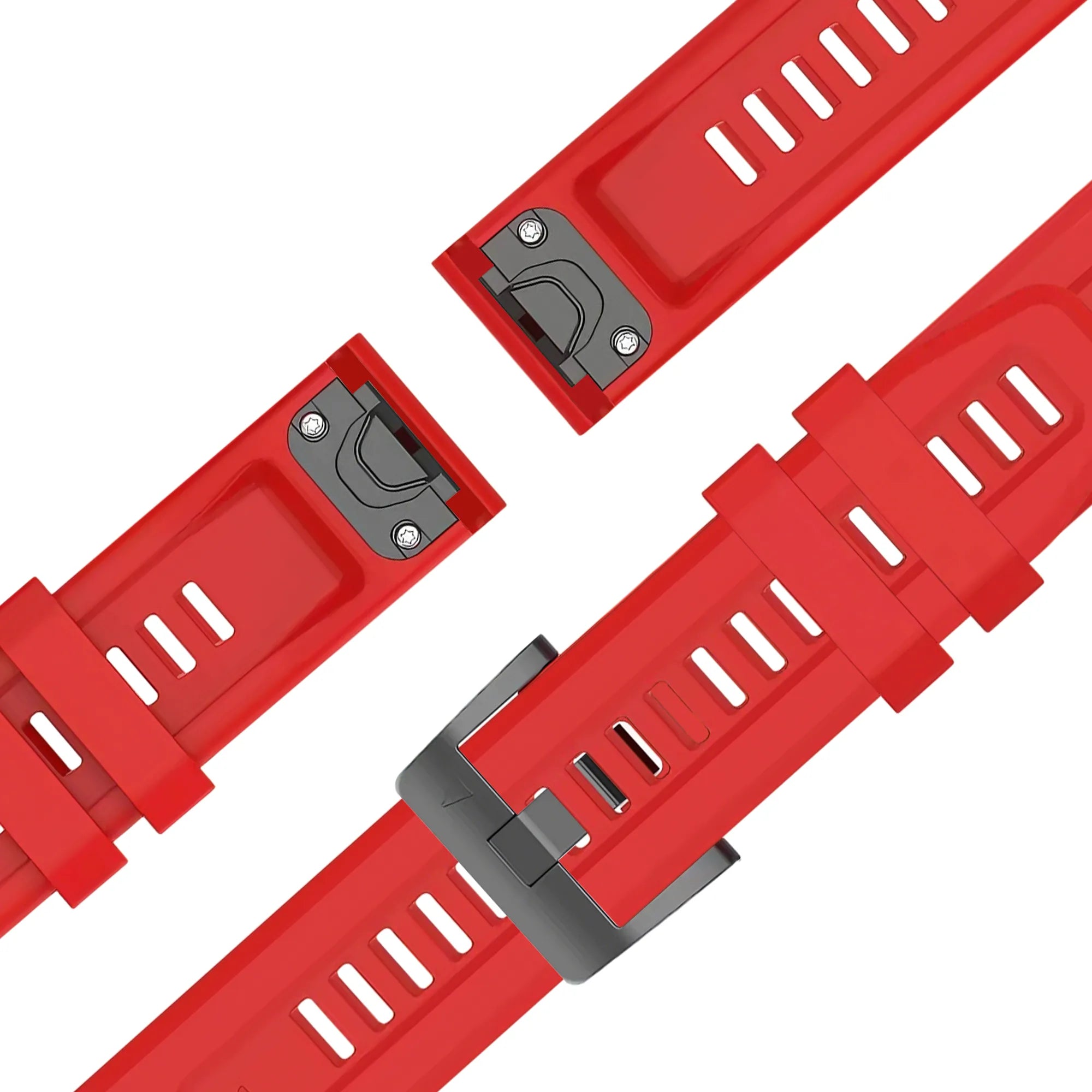 Bandz Bracelet silicone 'Classic' Garmin Enduro 1 / 2 / 3 (rouge)