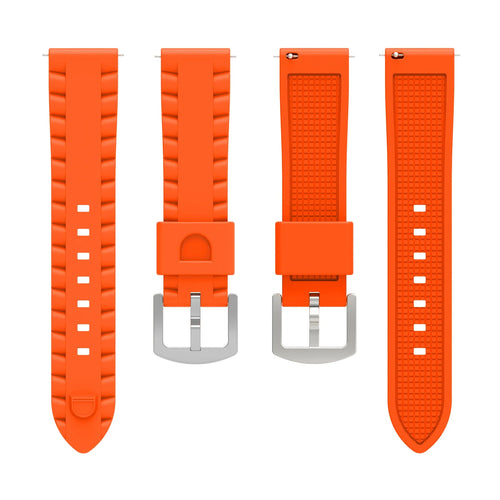 Nomad Bracelet silicone ondulé Coros (orange)