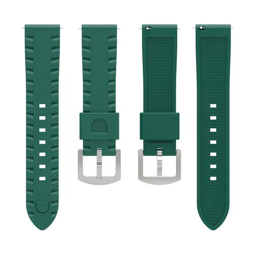 Bracelet silicone ondulé TicWatch Pro 5 Enduro (vert)