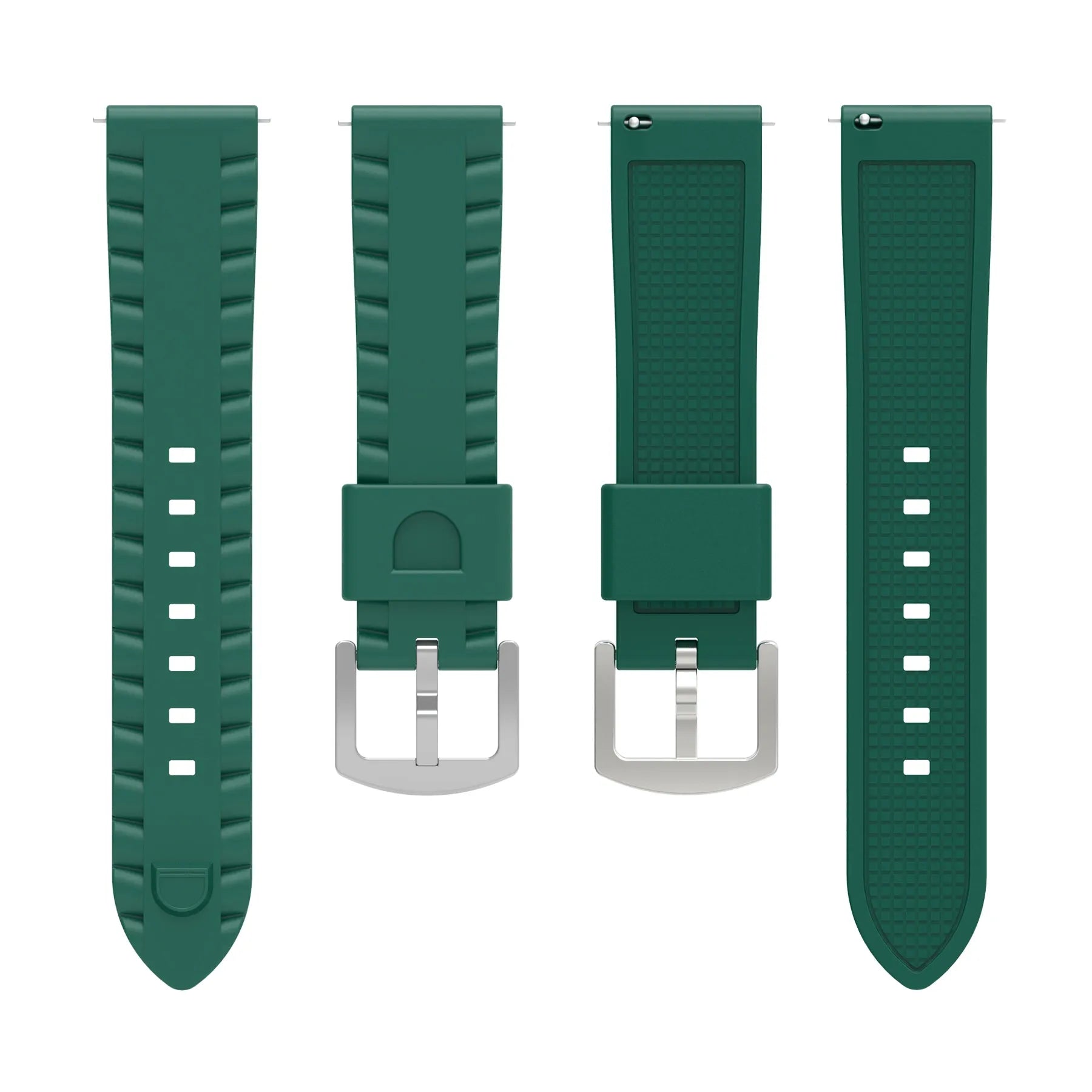 Bracelet silicone ondulé Coros Apex 4 - 46mm (vert)
