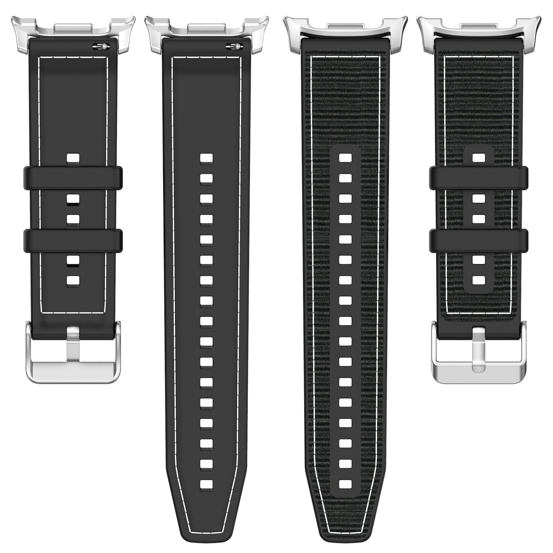 Bracelet nylon hybride Samsung Galaxy Watch 8 - 40mm (noir)