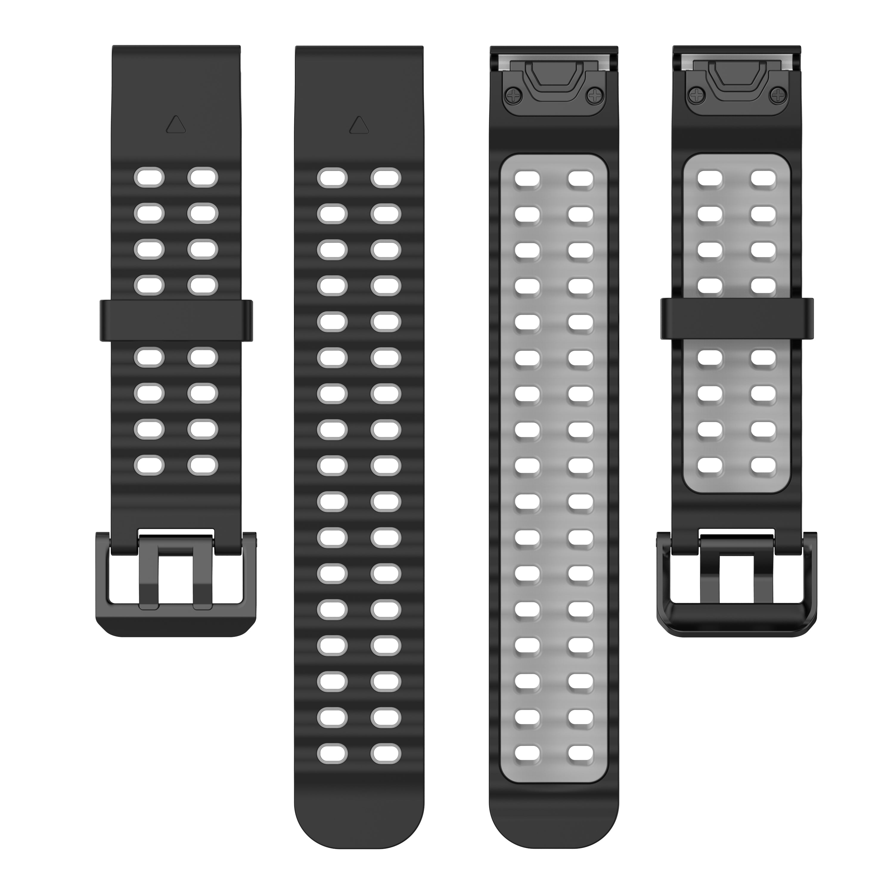 Bracelet sport ondulé Garmin Approach S70 - 47mm (noir/gris)
