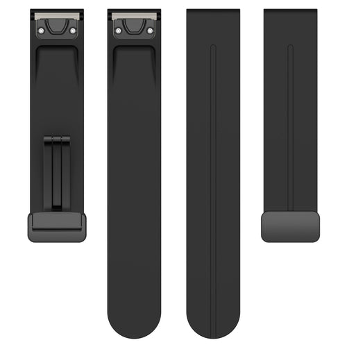 Bracelet silicone avec boucle-D Garmin Instinct 3 - 50mm (noir)