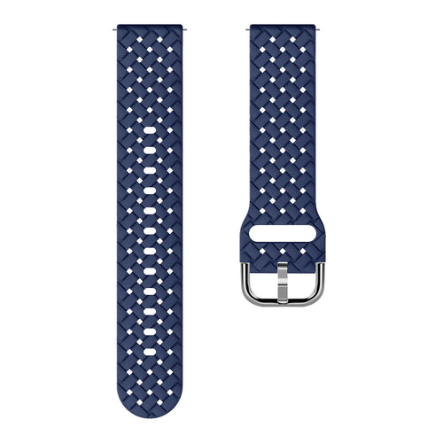 Bracelet silicone tissé Samsung Gear Sport (bleu foncé)