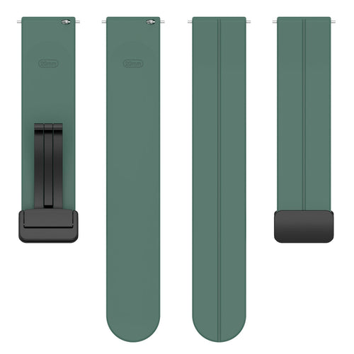 Bracelet silicone avec boucle Withings Steel HR Sport (vert foncé)