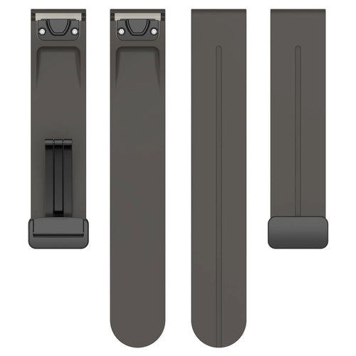 Bracelet silicone avec boucle-D Amazfit T-Rex Ultra 2 (gris foncé)