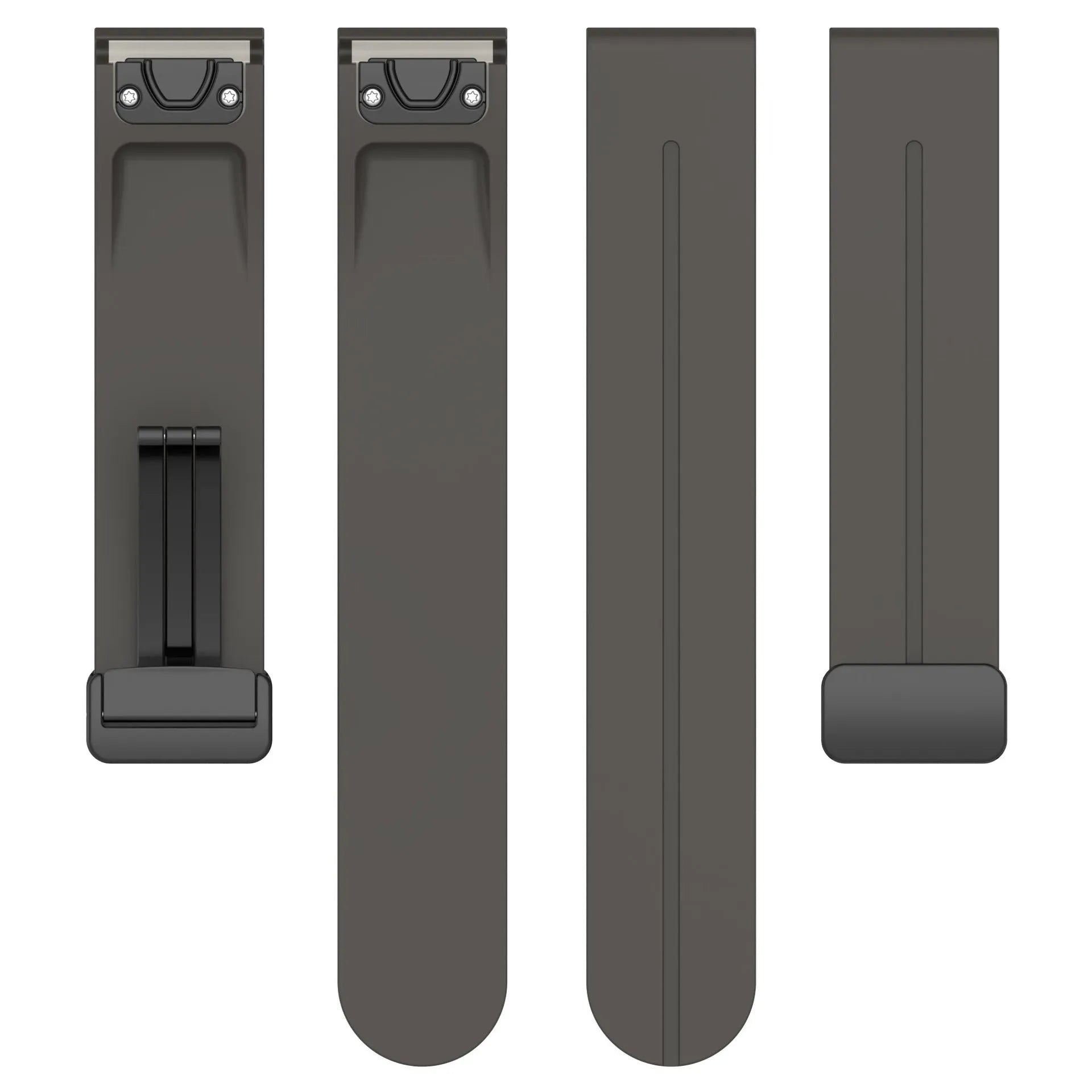 Bracelet silicone avec boucle-D Amazfit T-Rex Ultra 2 (gris foncé)