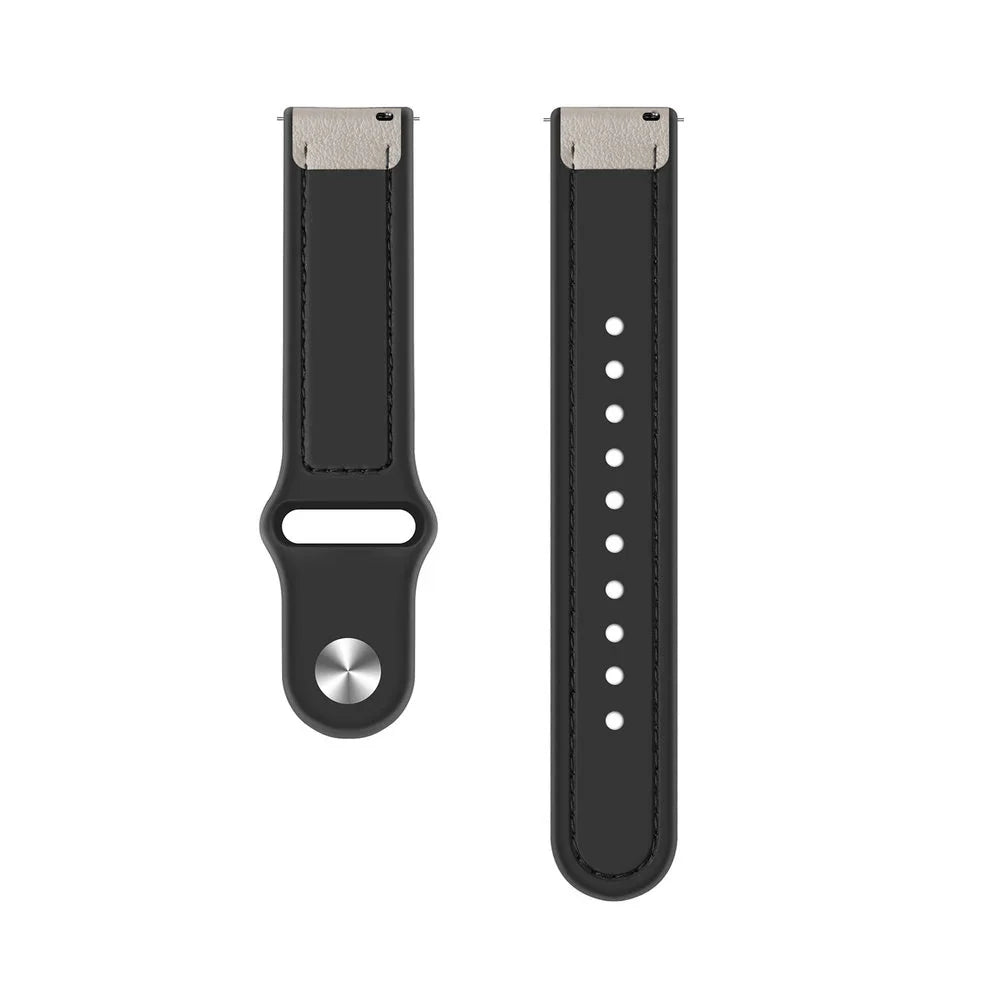 Bracelet cuir hybride Xiaomi Watch 2 (blanc)
