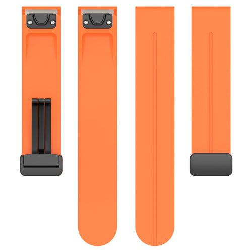 Bracelet silicone avec boucle-D Garmin D2 Delta PX (orange)