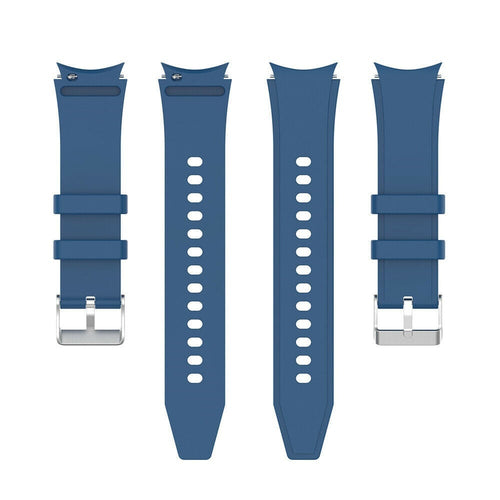 Silicone Strap 'Perfect Fit', laid flat, separate parts, top and underside view