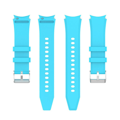 Silicone Strap 'Perfect Fit', laid flat, separate parts, top and underside view