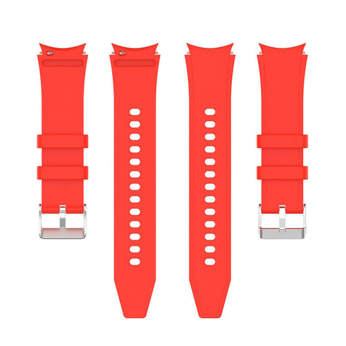 Silicone Strap 'Perfect Fit', laid flat, separate parts, top and underside view