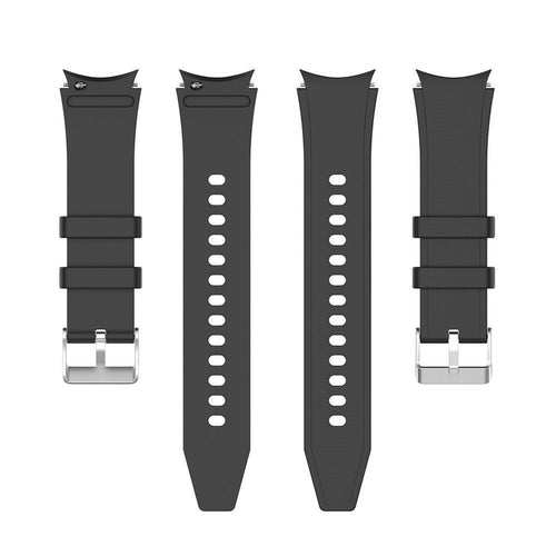 Silicone Strap 'Perfect Fit', laid flat, separate parts, top and underside view