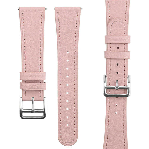 Bracelet montre cuir moderne 20mm - universal (rose)