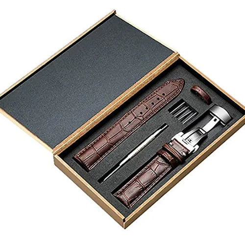 Bracelet cuir de luxe Amazfit GTS 4 (marron foncé)