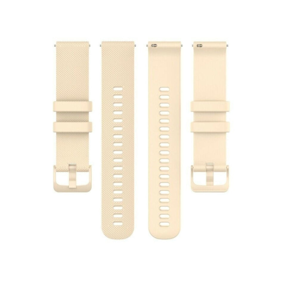 Samsung Galaxy Watch 4 44mm Premium Silicone Strap (Beige)