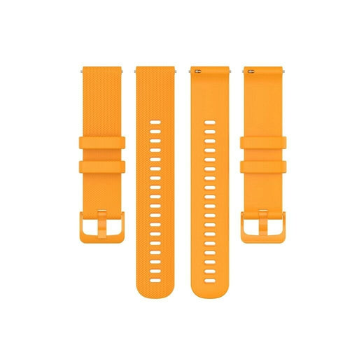 Bracelet montre silicone premium 20mm - universal (orange)