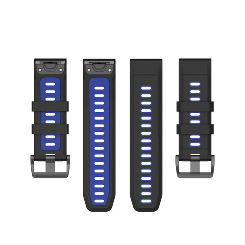 Garmin Quatix 8 - 51mm Sport Strap with Buckle (Black/Blue)