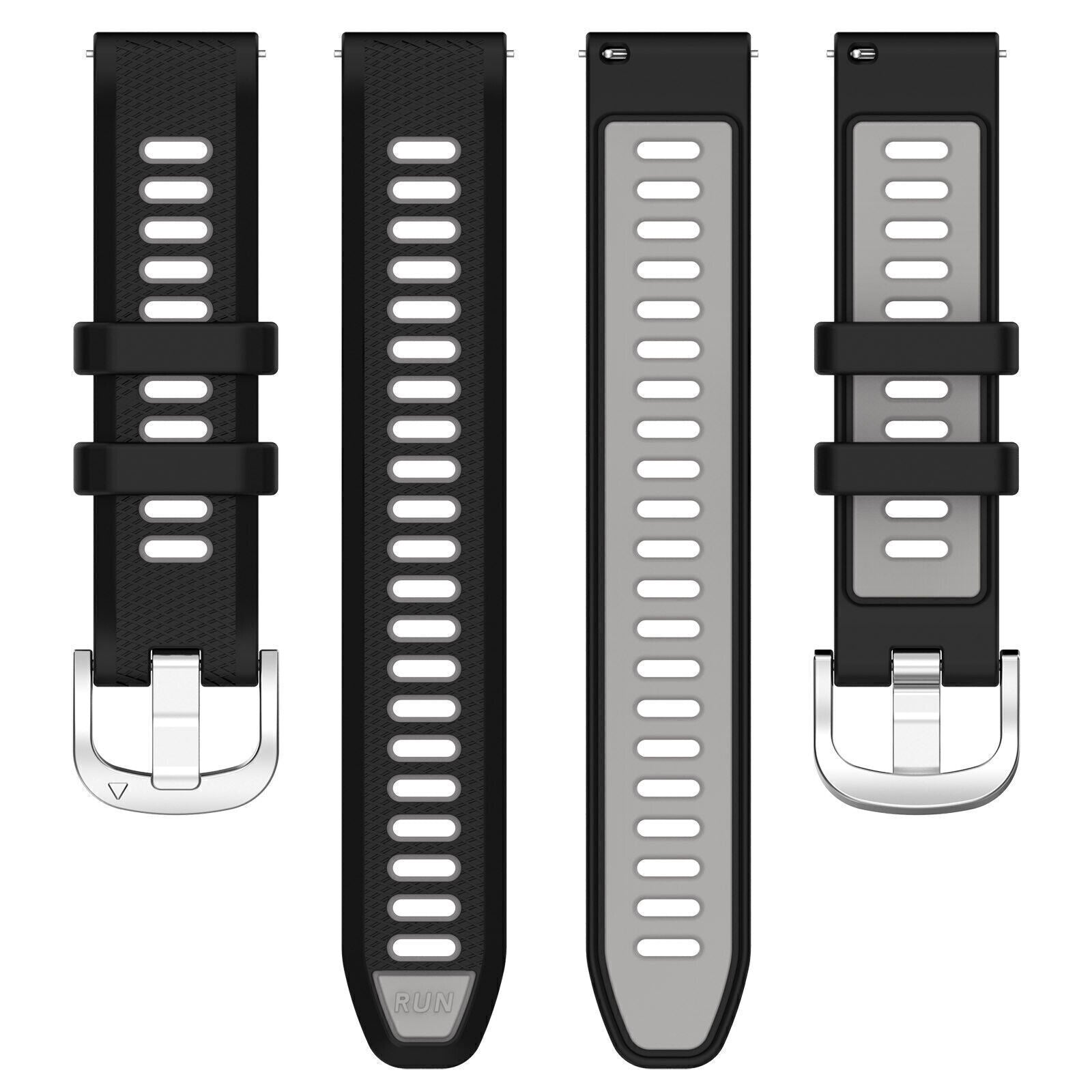 Garmin Venu 4 - 45mm Buckled Sport Strap (Black/Grey)
