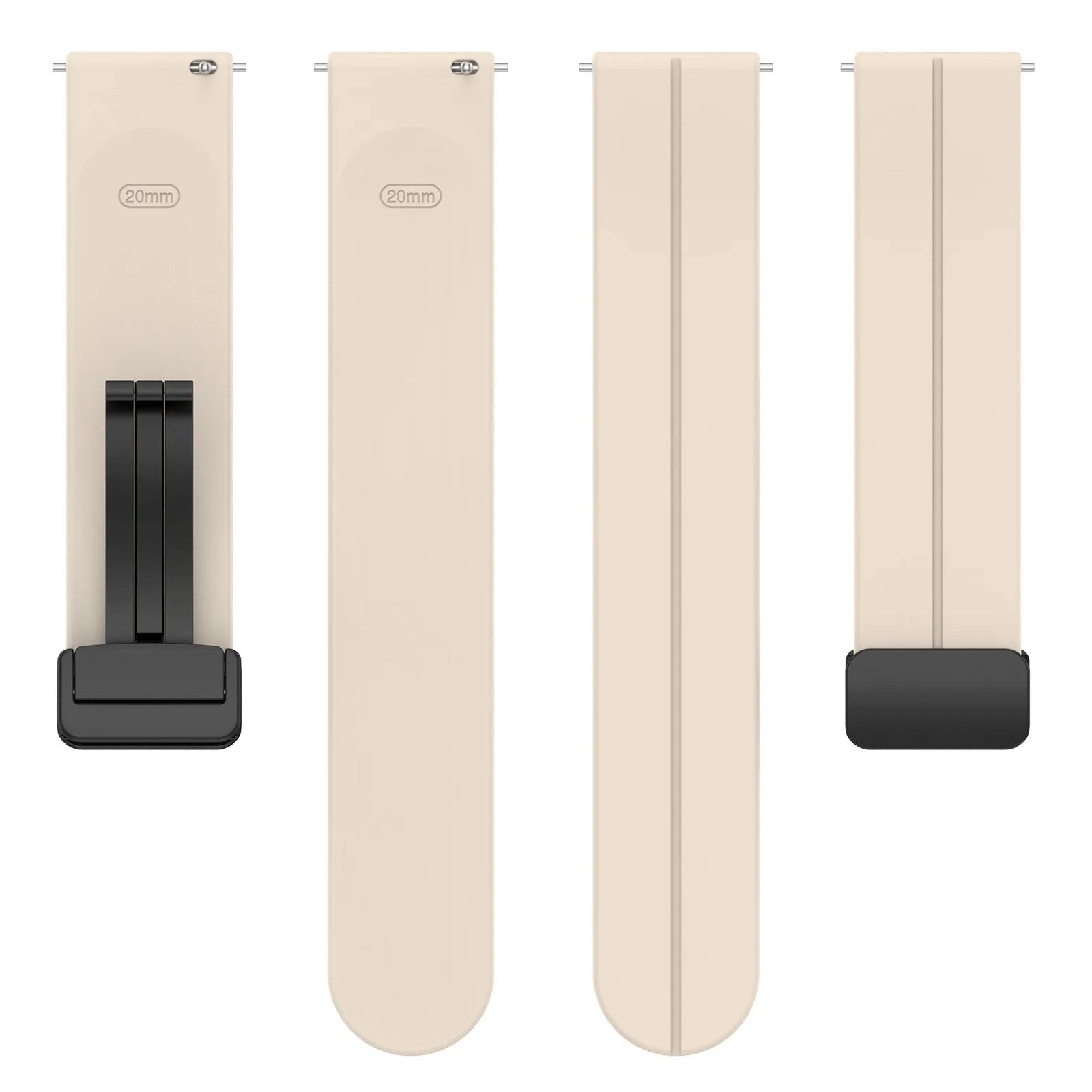 Bracelet silicone avec boucle Amazfit Bip U (Pro) (lumière stellaire)