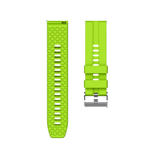 Silicone Strap 'Extreme', laid flat, separate parts, top and underside view
