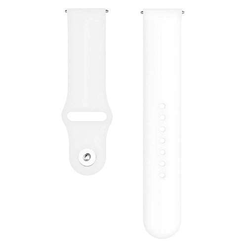 Silicone Glow in the Dark Strap, laid flat, separate parts, top and underside view