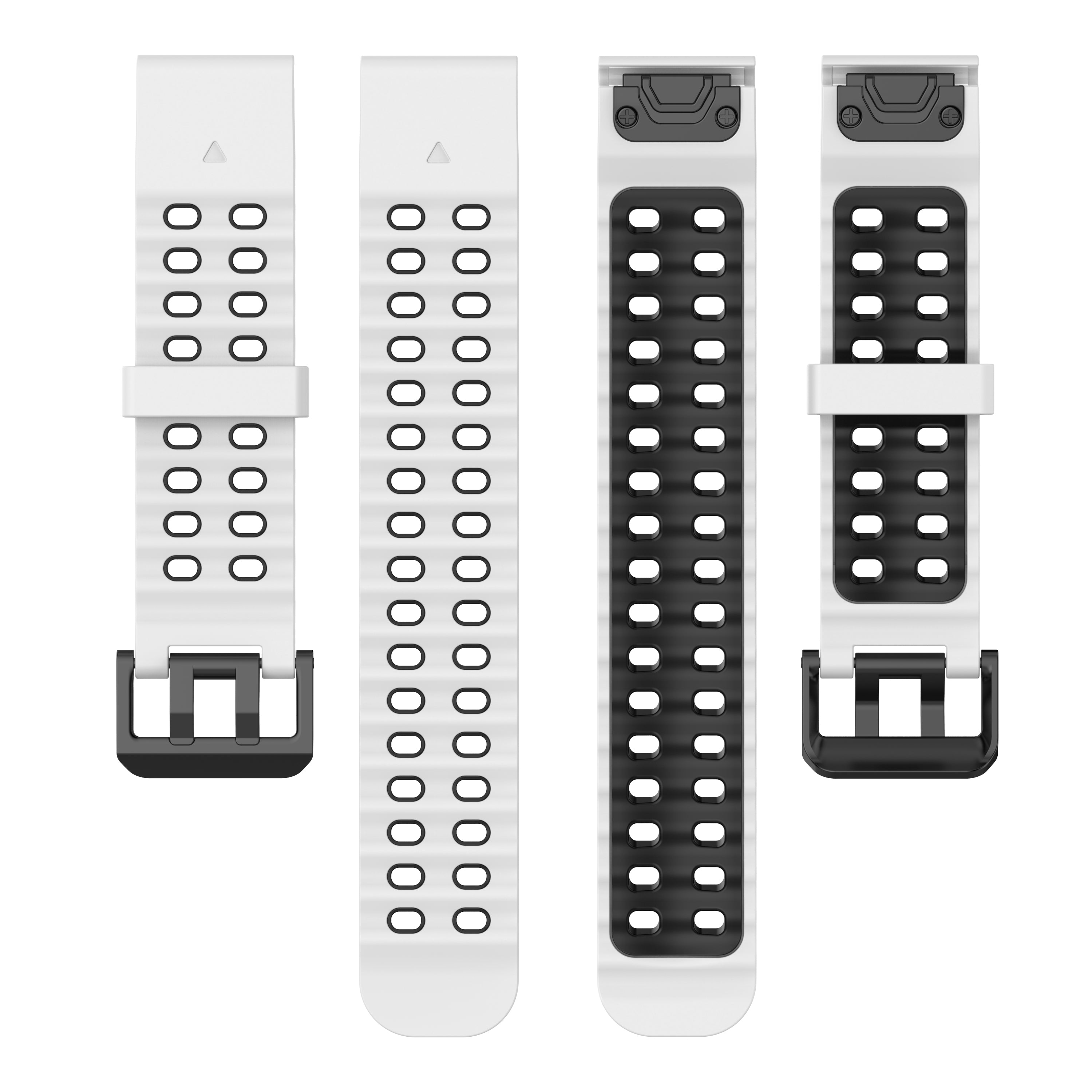 Bracelet sport ondulé Garmin Descent Mk1 (blanc/noir)