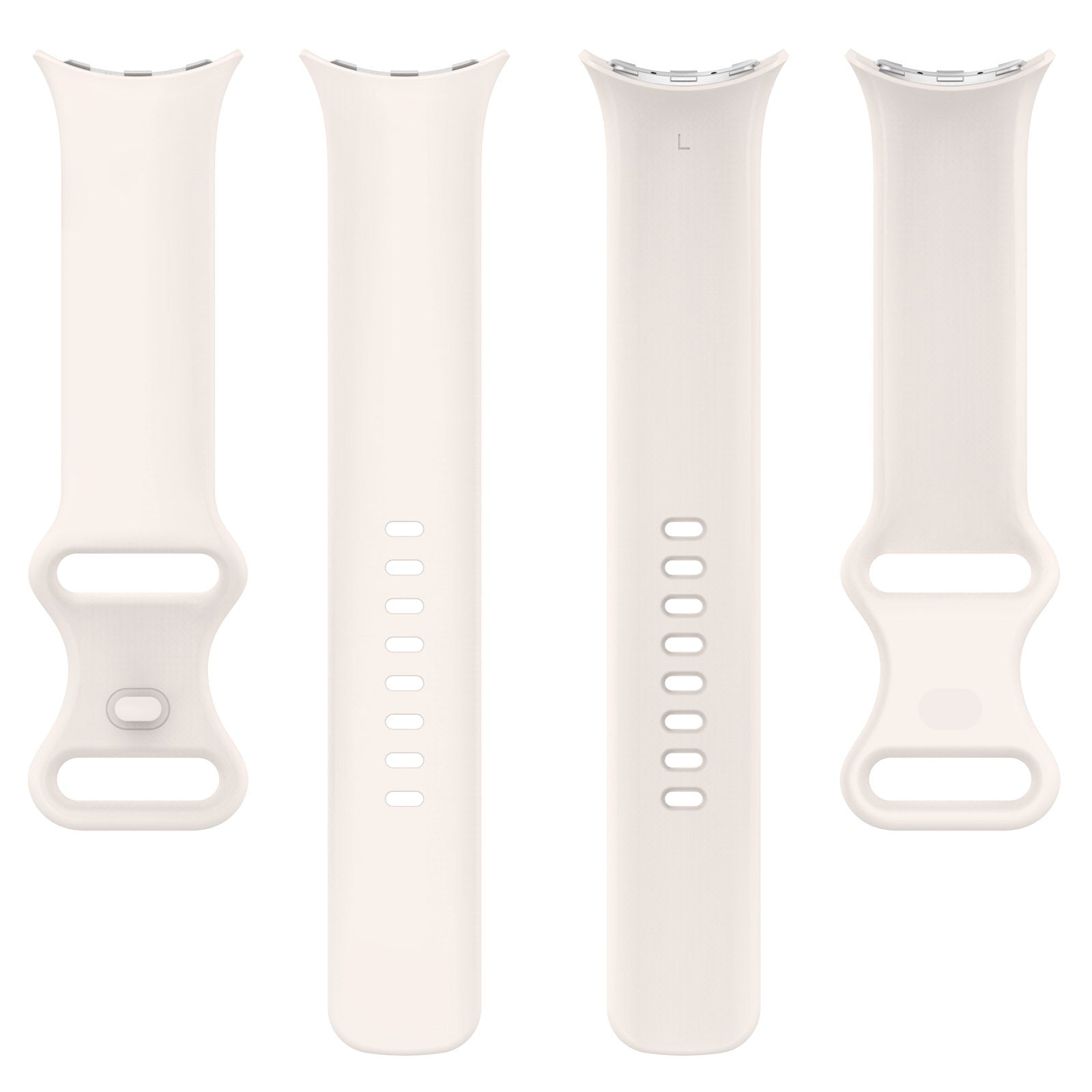 Google Pixel Watch 4 - 45mm Silicone Classic Strap (Sand White)