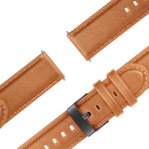 Bandz Bracelet cuir 'Classic' Huawei Watch GT 6 - 46mm (marron)