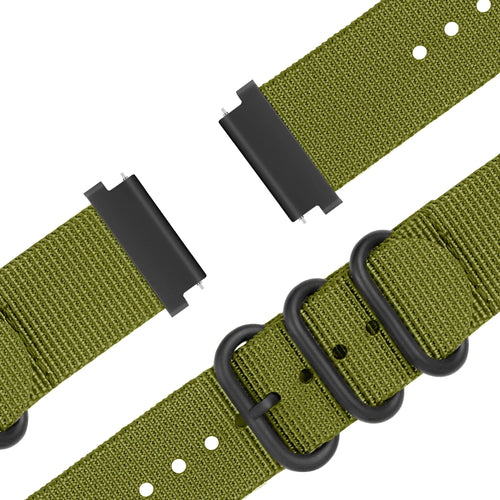 Bandz Bracelet nylon avec boucle Amazfit Active 2 (vert)