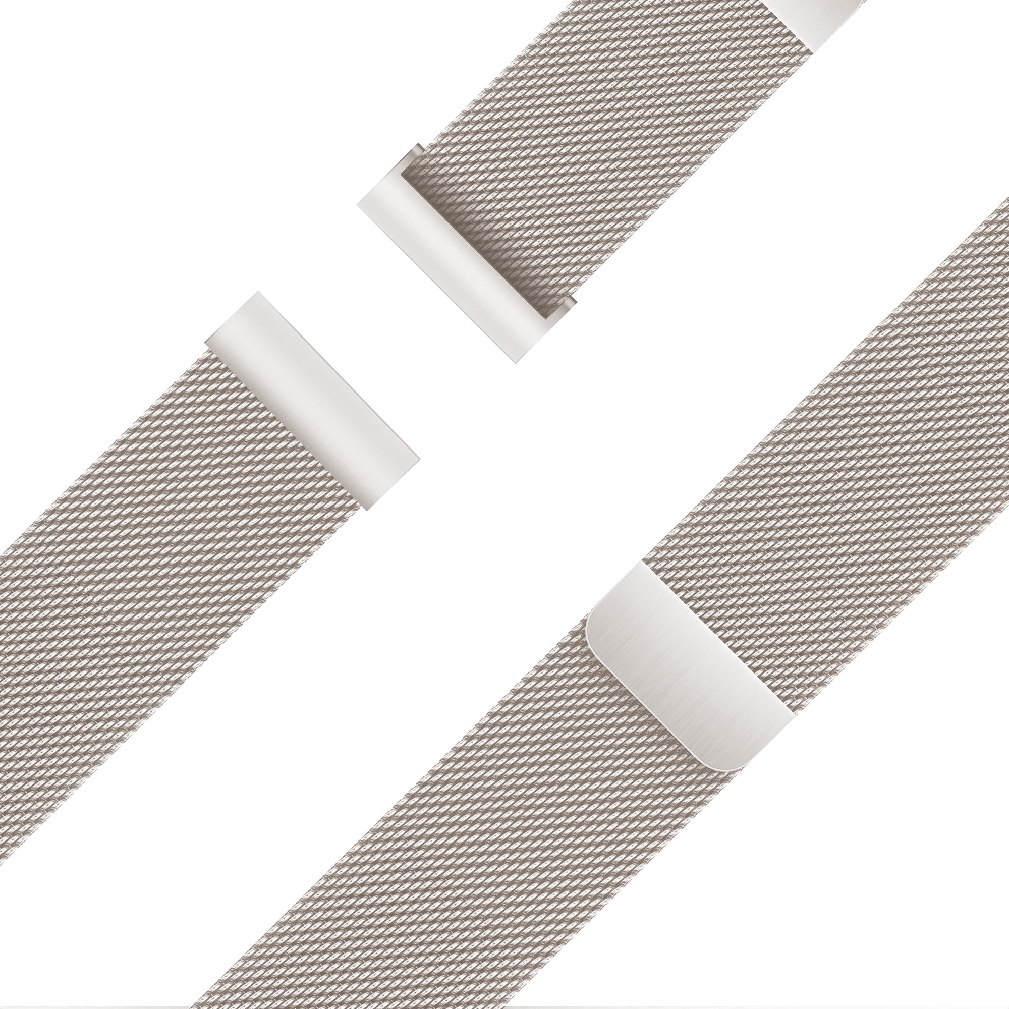 Bandz Bracelet milanais Loop Garmin Vivoactive 4s (lumière stellaire)
