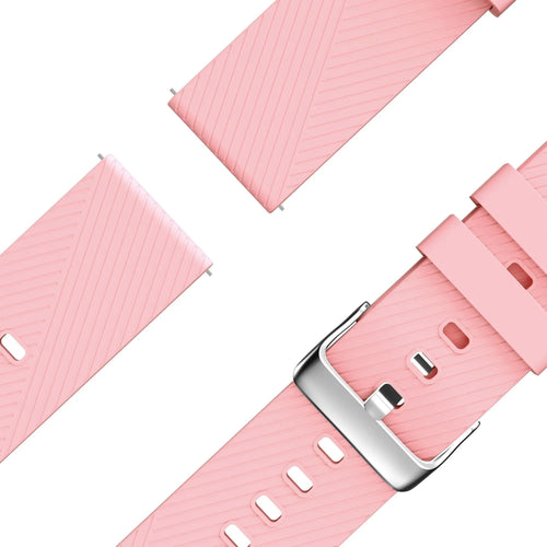 Bandz Bracelet silicone 'Deluxe' Oozoo Smartwatch 20mm (rose)