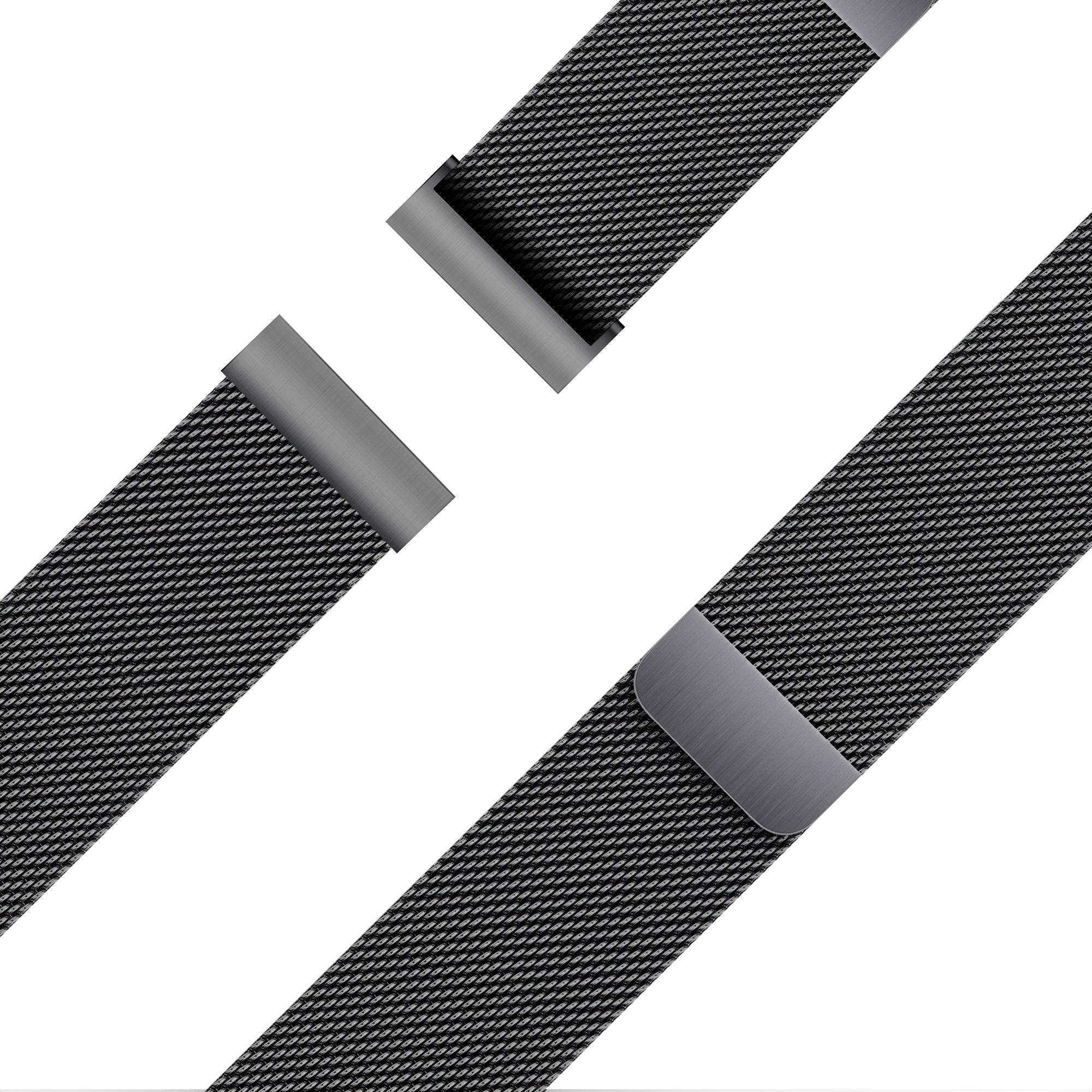 Bandz Bracelet milanais 'Loop' Garmin Forerunner 70 (noir)