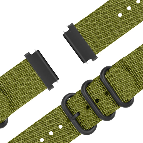 Bandz Bracelet nylon avec boucle Huawei Watch GT 5 Pro 46mm (verte)