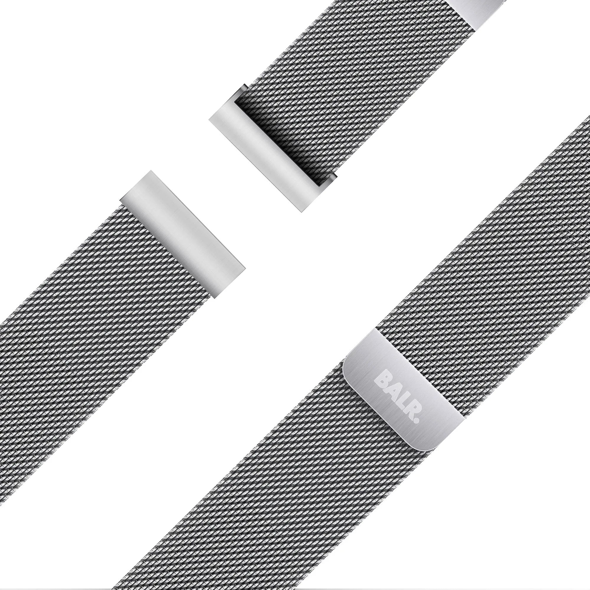 BALR Bracelet milanais Polar Unite (argent)