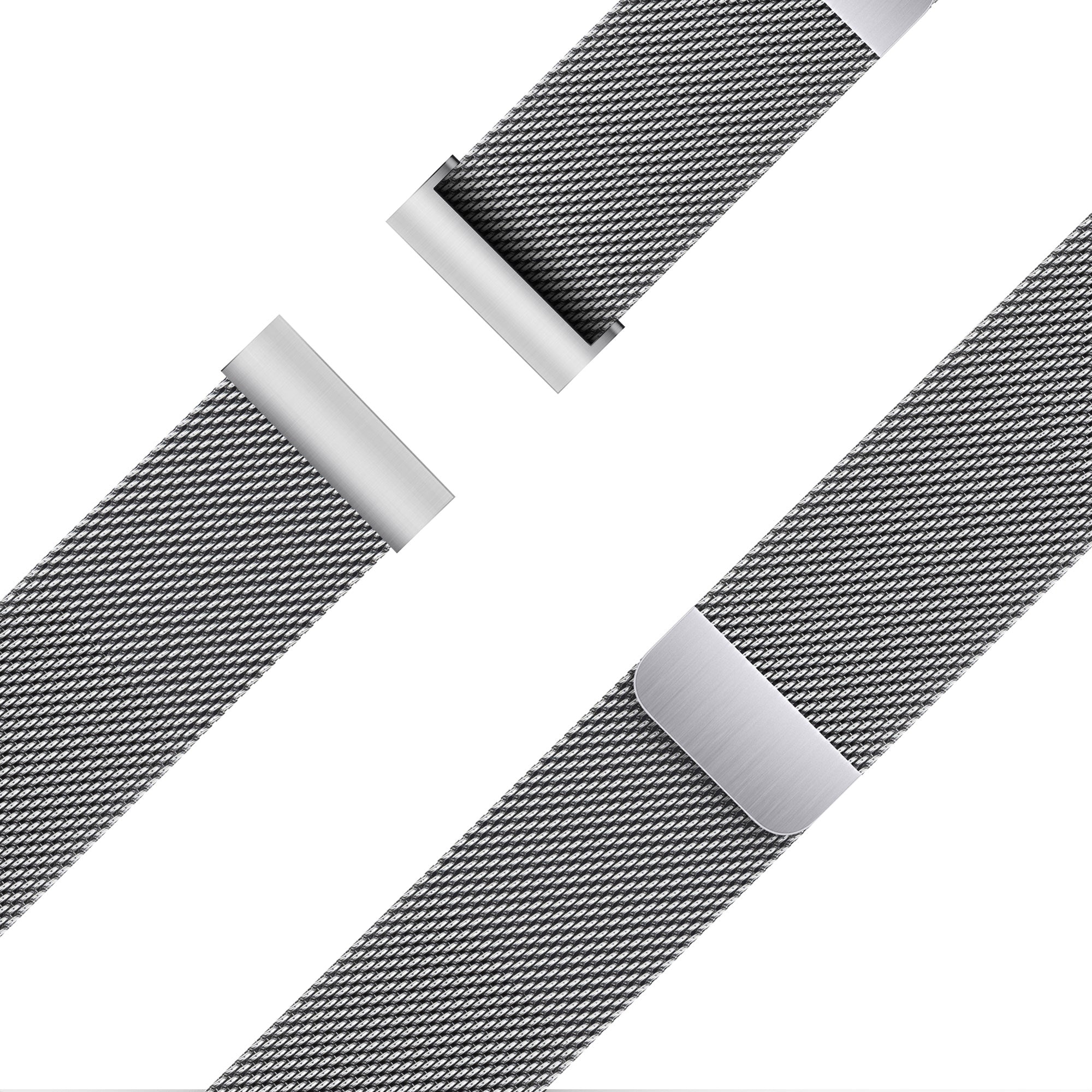 Bandz Bracelet milanais Garmin D2 Air X15 (argent)