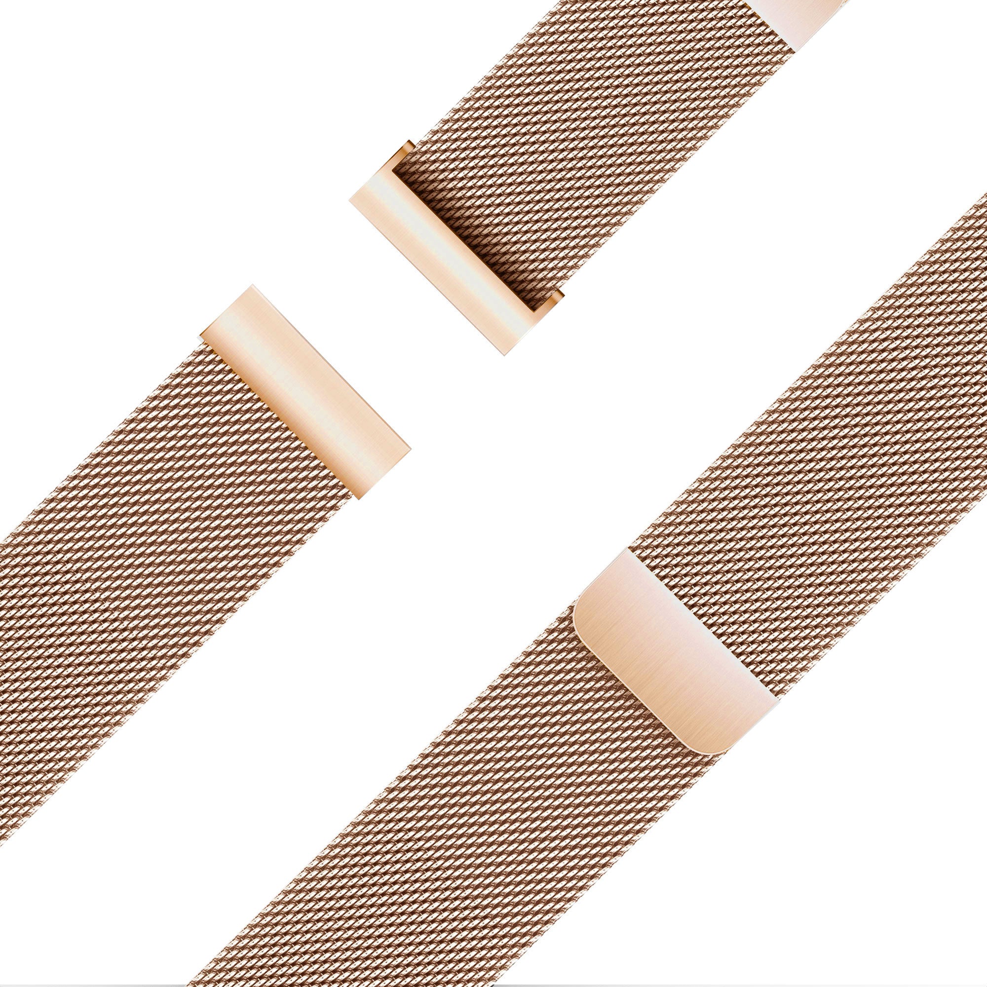 Bandz Bracelet milanais Loop Garmin Vivoactive 4s (rose or)
