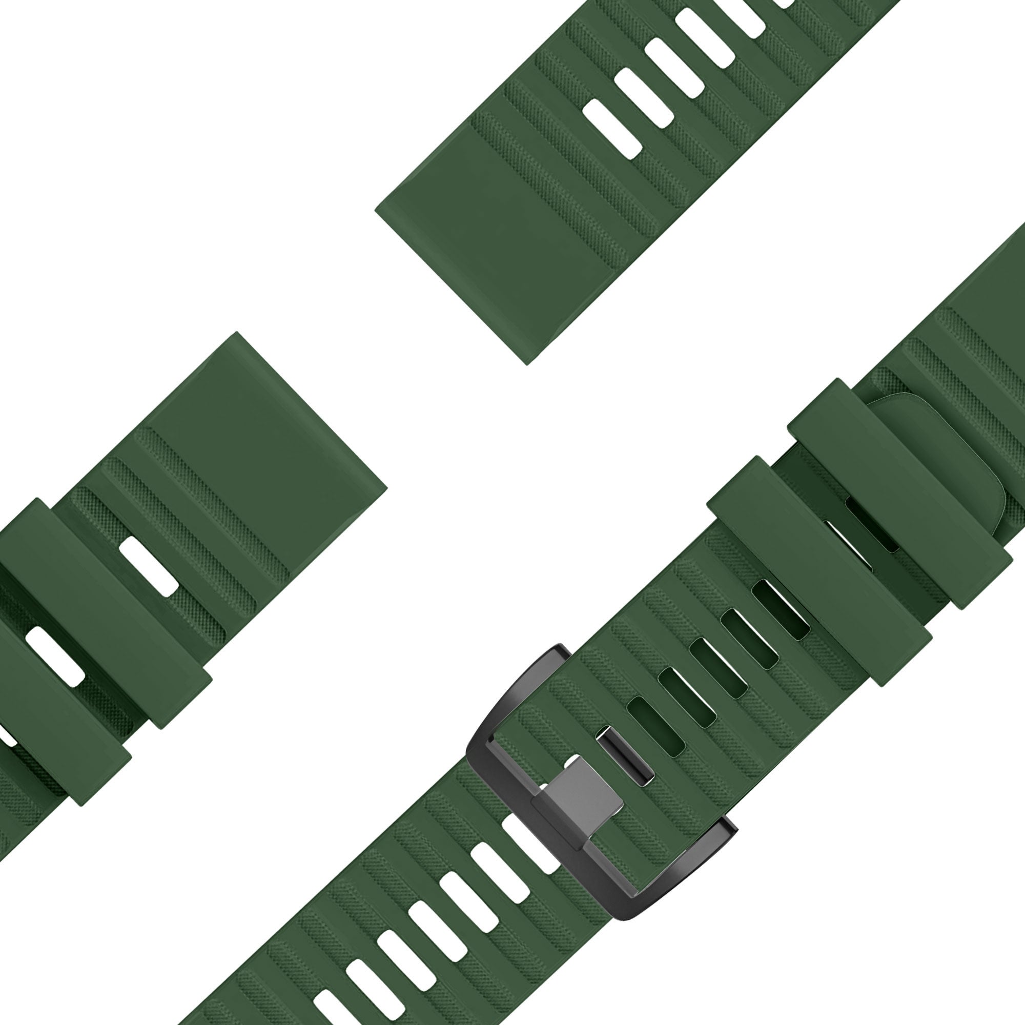 Bandz Bracelet silicone à boucle Garmin D2 Bravo (vert foncé)