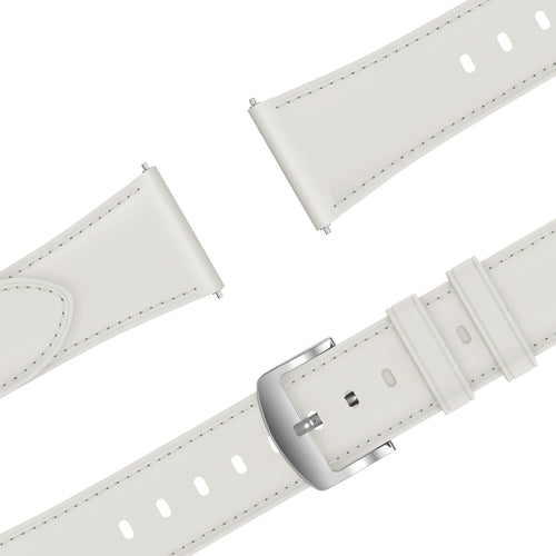 Bandz Bracelet cuir 'Easy Fit' Withings ScanWatch 2 - 38mm (blanc)
