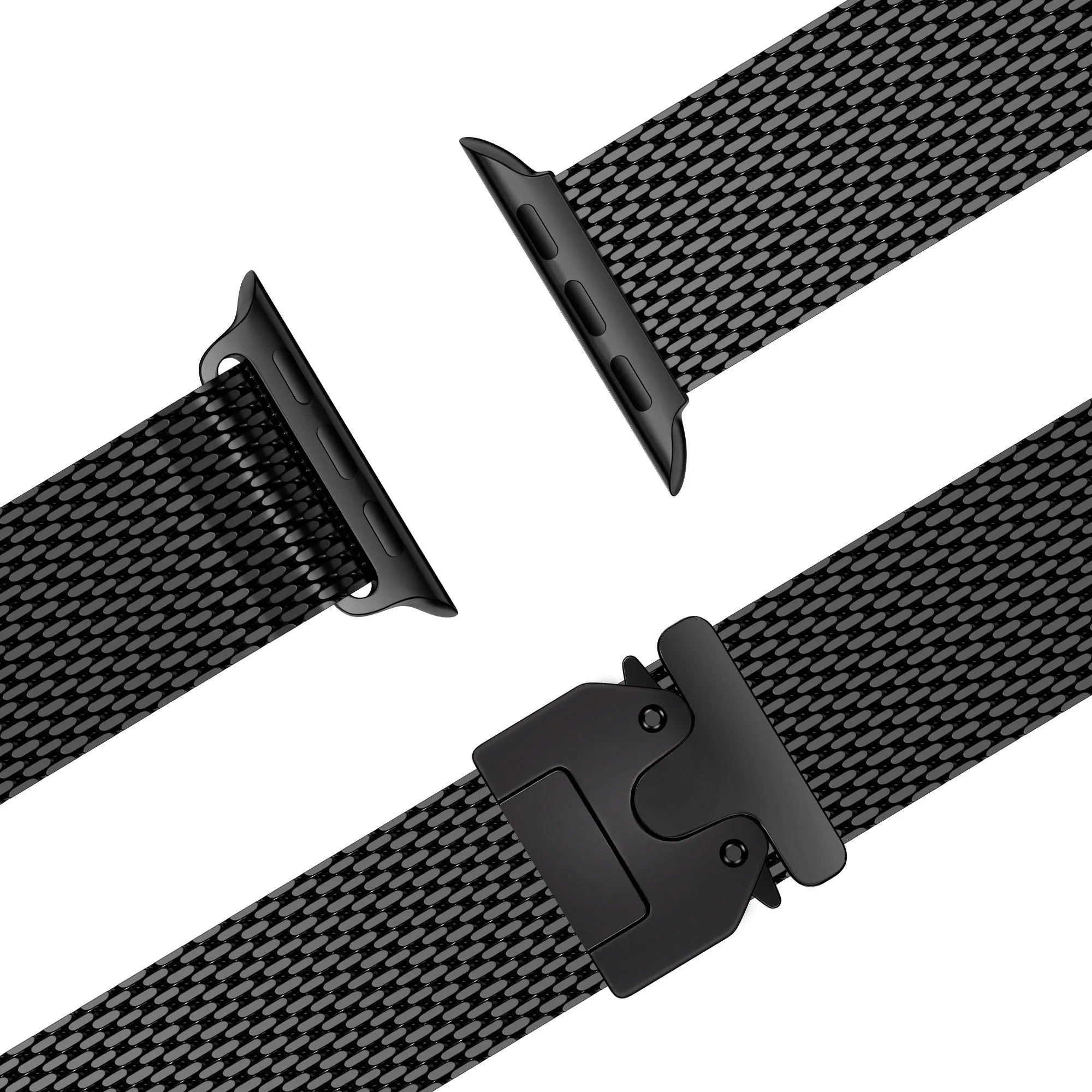 Bandz Bracelet Milanais Loop avec P-buckle Apple Watch (noir)