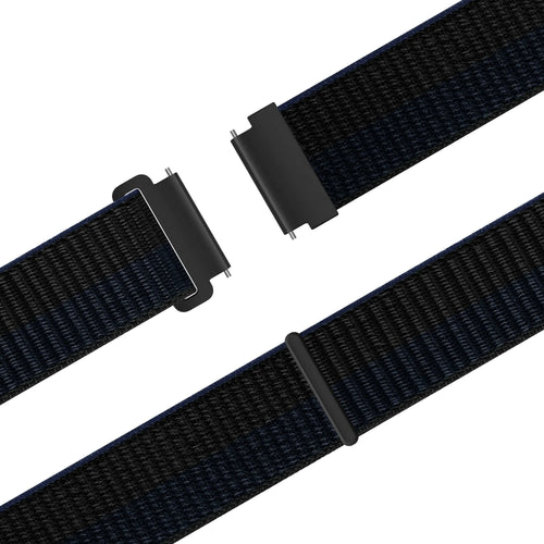 Bandz Bracelet nylon 'Easy Fit' Fossil Gen 5 (noir/bleu)