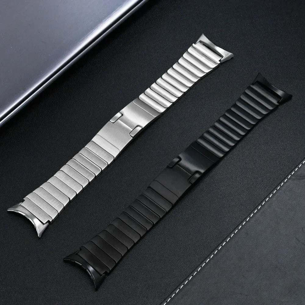 Bracelet acier à maillons 'Premium' Google Pixel Watch 3 - 45mm (noir)