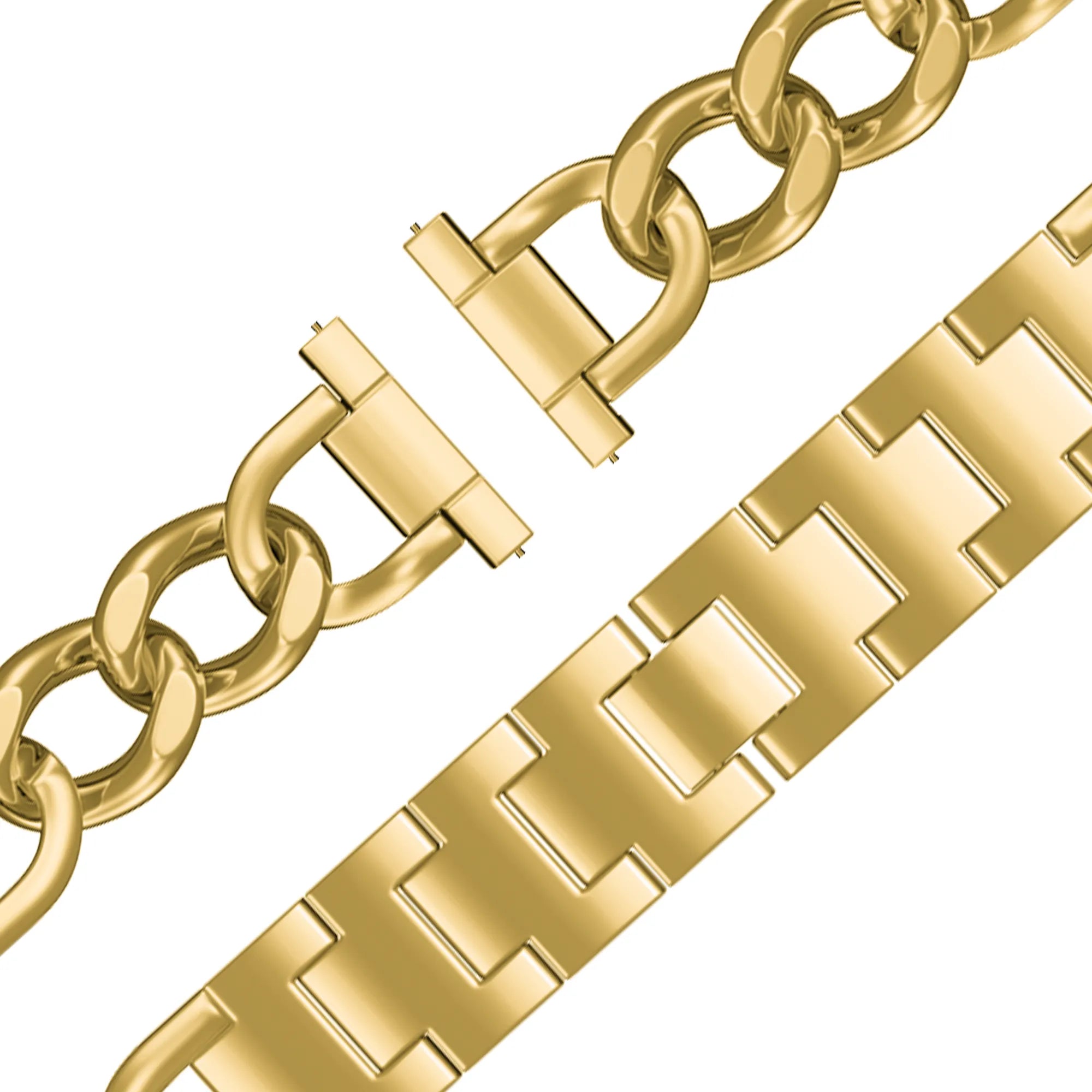 Bandz Bracelet metal 'Chains' Huawei Watch GT 4 - 41mm (or)
