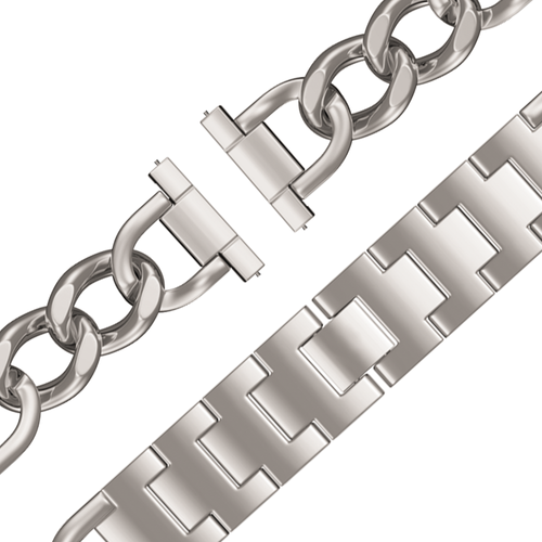 Bandz Bracelet metal 'Chains' Withings ScanWatch 2 - 38mm (lumière stellaire)