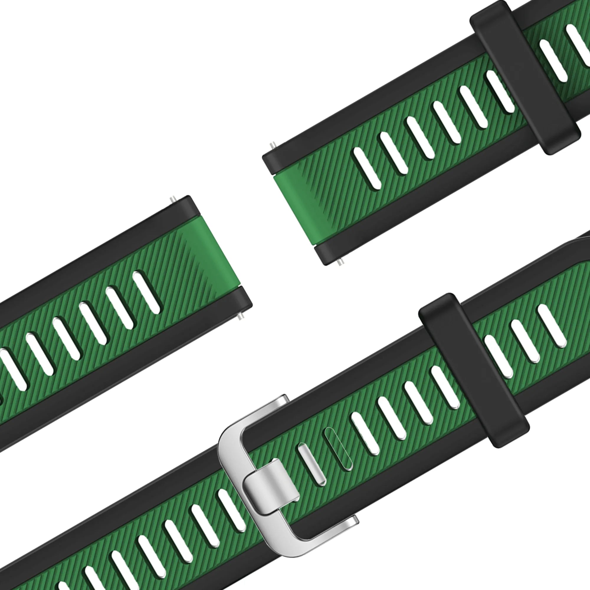 Bandz Bracelet dual sport avec boucle Garmin D2 Air X15 (noir/vert)
