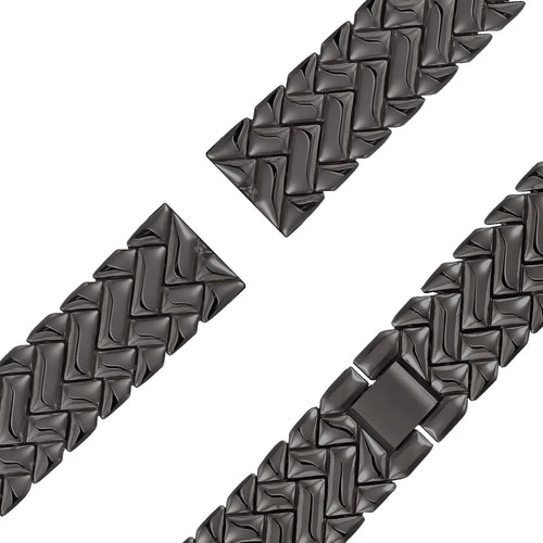 Bandz Bracelet metal 'V-Type' OnePlus Watch 3 - 43mm (noir)