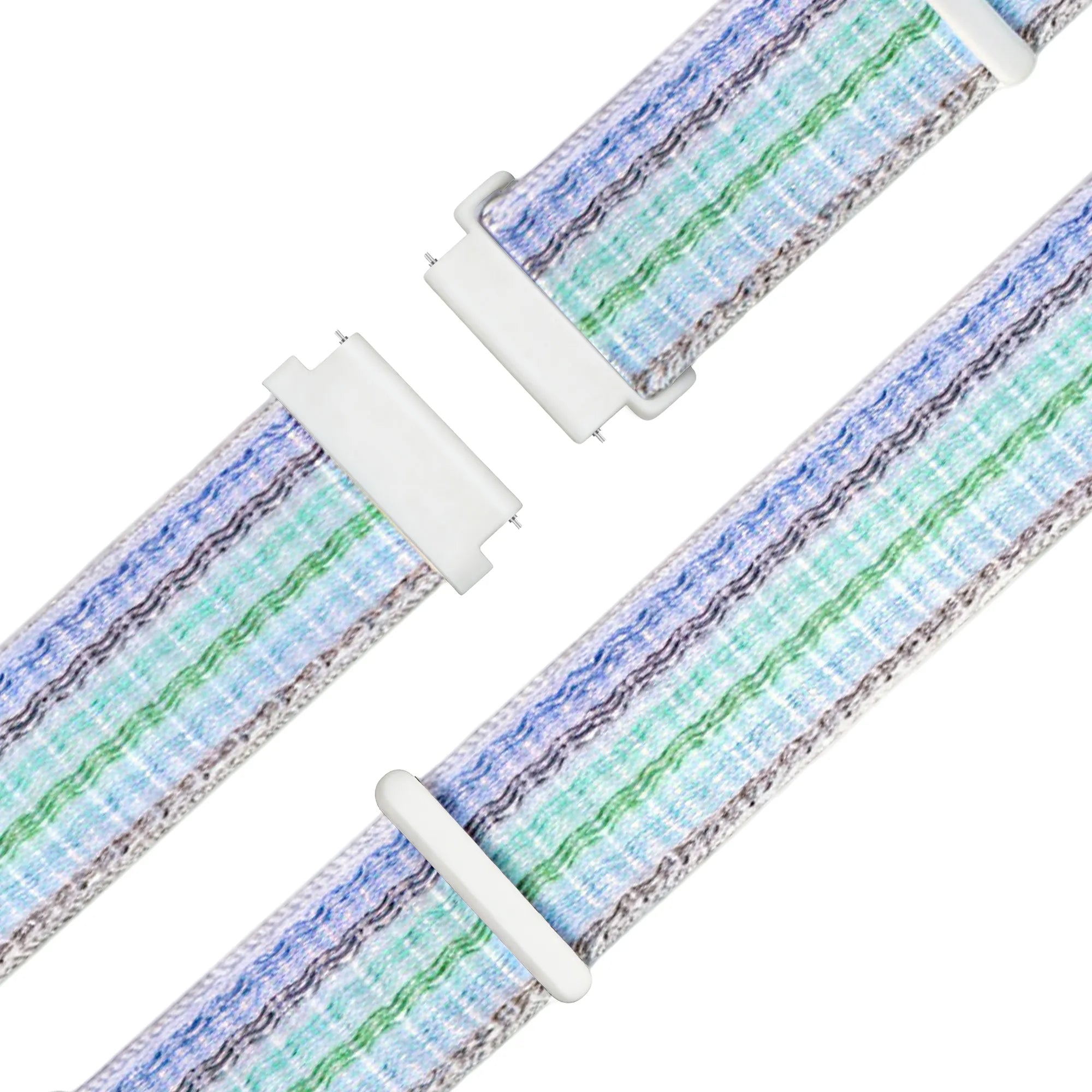 Bandz Bracelet nylon Loop Garmin Forerunner 265s (bleu à rayures)