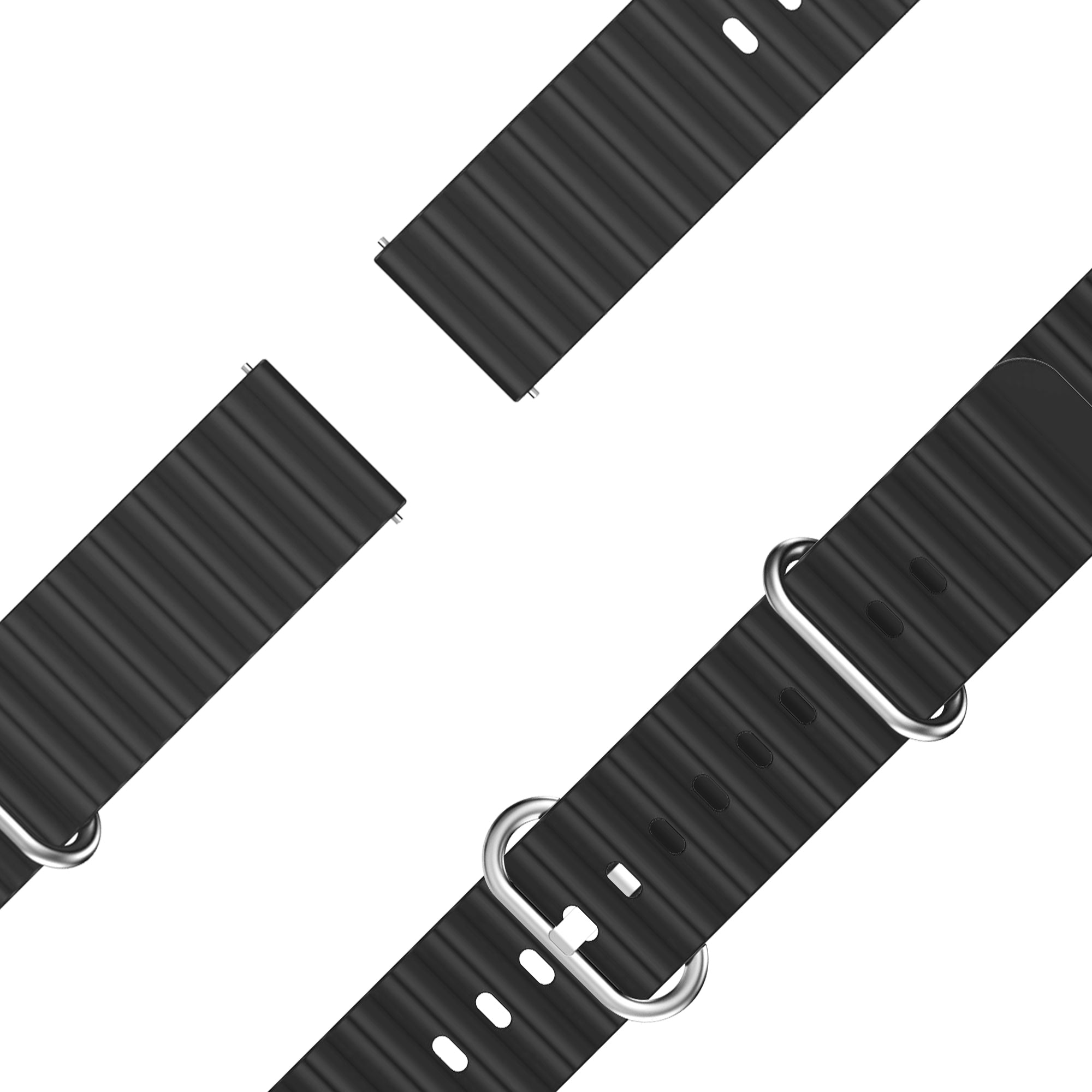 Bandz Bracelet Océan 'Classic' Garmin Vivoactive 6 (noir)