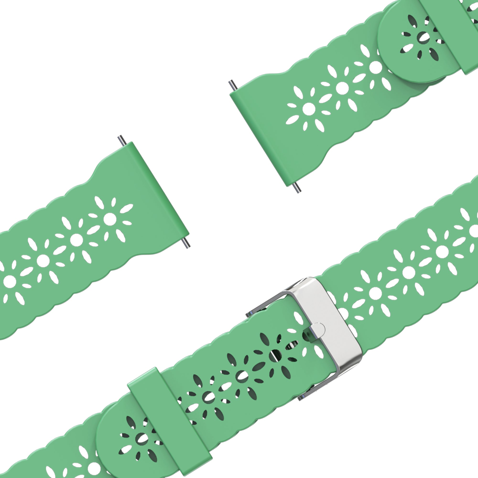 Bandz Bracelet silicone 'Lace' Garmin Vivoactive 6 (vert clair)