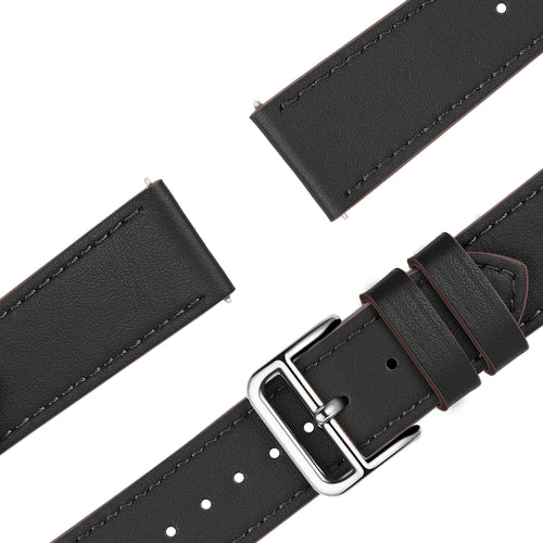 Bandz Bracelet cuir 'Deluxe' Huawei Watch GT 5 Pro 46mm (noir)